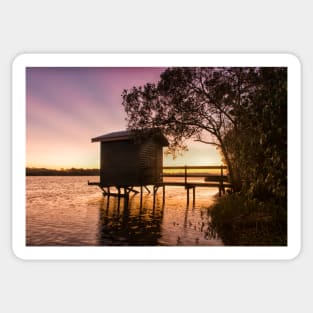 Boathouse Beams of Pink Sticker